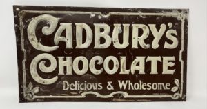 cadburys chocolate vintage sign