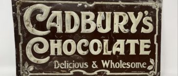 cadburys chocolate vintage sign