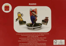 cardboard happy meal toy