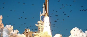 challenger launch photo