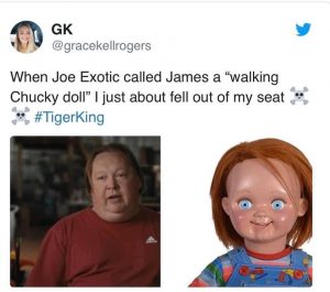 chucky doll james tiger king meme