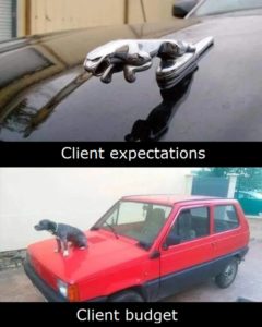 client expectation budget