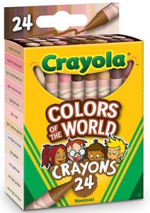 Crayola skin color box Colors of the World