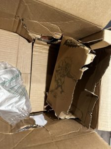 damaged grizzlor mattel creations box