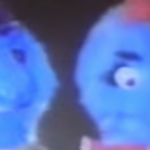 two blue monster puppets from the don't put it in your mouth PSA