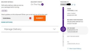 fedex on the way to china