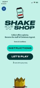 flybuys shake to play start page