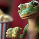 geico gecko popcorn