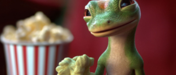 geico gecko popcorn