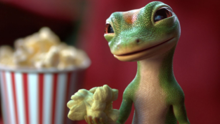 geico gecko popcorn
