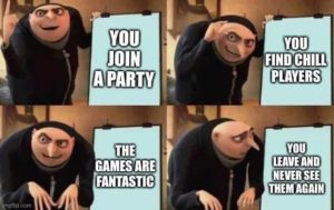 good players in among us despicable me meme