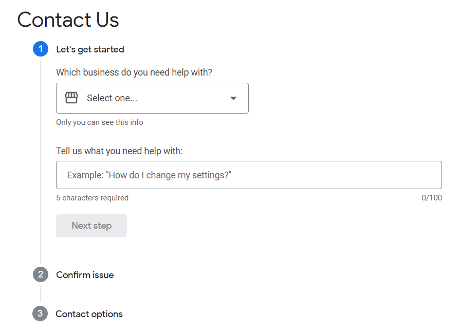 google my business support call me google my business support call me