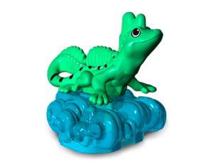 green basilisk kinder surprise natoons south american toy
