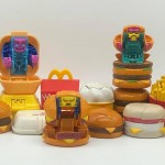 group of mcdonalds changeables from the 1980s transformers