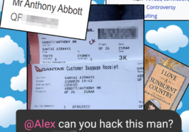 Images from Alex Hope's article on Prime Minister Tony Abbott's flight details
