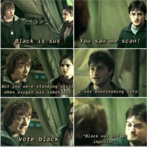 harry potter downloading data among us