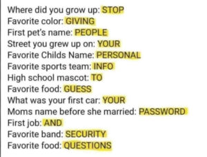 Stop giving people your personal info