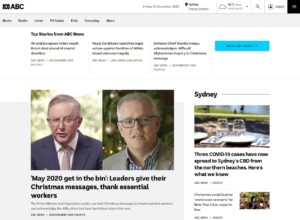 home page dec 2020 abc news