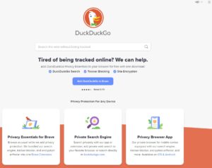 home page dec 2020 duckduckgo website