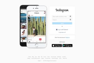 home page dec 2020 instagram