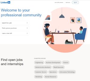 home page dec 2020 linkedin