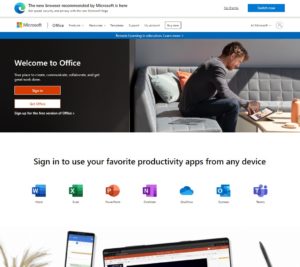 home page dec 2020 office microsoft