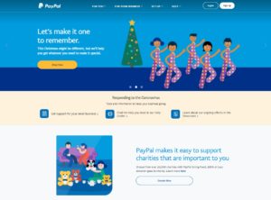 home page dec 2020 paypal website