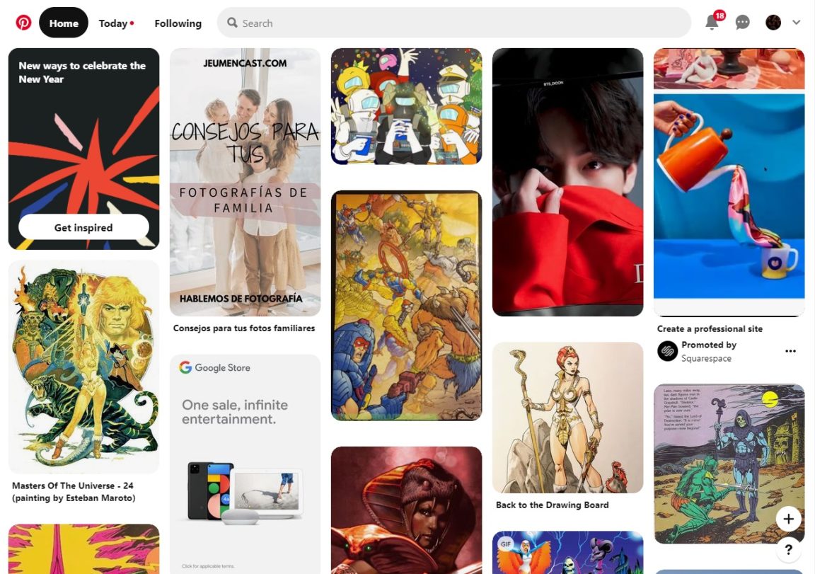 home page dec 2020 pinterest website Good/Bad Marketing