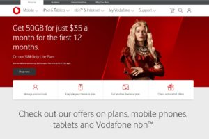 home page dec 2020 vodaphone au website