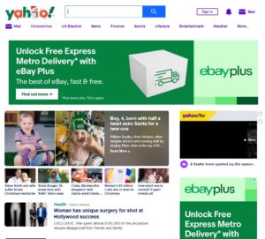 home page dec 2020 yahoo
