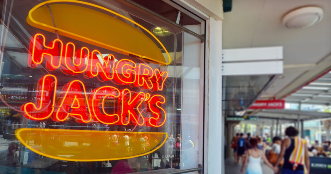 hungry jacks sign