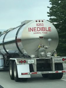 inedible animal food