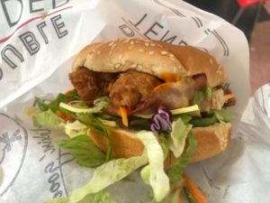 kfc double tender burger with extras
