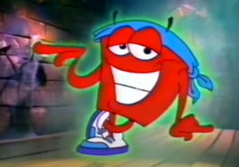 kfc red bucket head character mascot