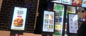 kfc self service kiosks in food court