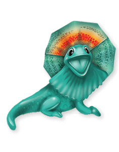 kinder surprise natoons frill-neck-lizard
