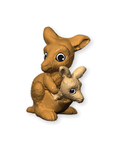 kinder surprise natoons kangaroo and joey