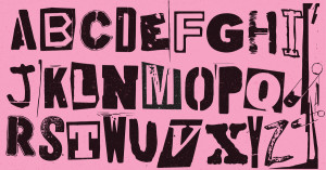 the alphabet in different fonts