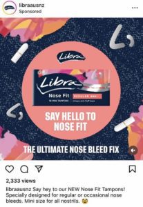 libra nose fit tampons