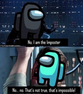 luke darth vader star wars among us meme