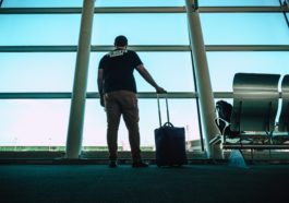 man at airport