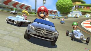 mario kart mercedes benz product placement