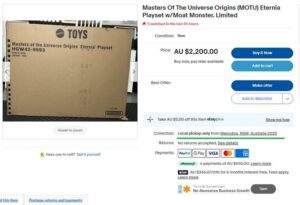 masters of the universe eternia playset on ebay