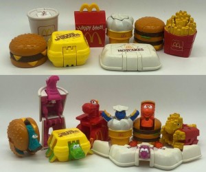 series 3 dinosaur changeables transforming mcdonalds happy meal toys fries burger