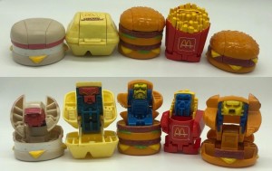 Most of series 1 of the mcdonalds changeables happy meal toys