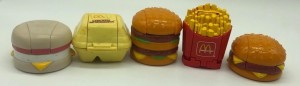 5 of the original 6 mcdonalds changeable happy meal toys