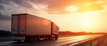 Logistics import export and cargo transportation industry concept