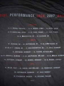 nine inch nails tour shirt with hidden message