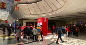 nintendo switch display at pacific werribee melbourne