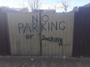 no parking or sucking